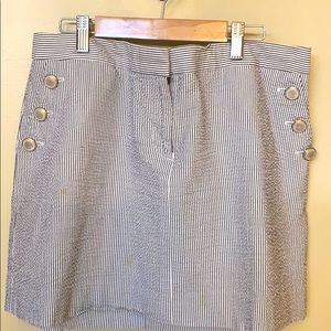 Pi J. Crew Pinstripe Skirt